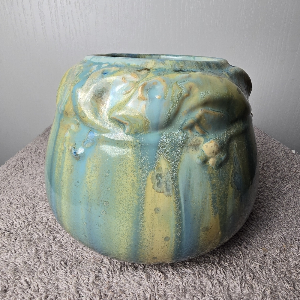 Vintage Pierrefonds Potteey Art Nouveau France Art Pot Marked Vase - Picture 16 of 16
